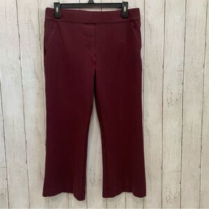 Spanx The Perfect Fit Ponte Kick Flare Pant XLP Red Wine #20386Q Stretch Cropped